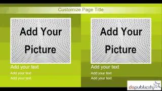 Digital Signage Content Template for 2 Products with Image