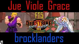 Street Fighter III: Third Strike - Jue_Viole_Grace [Ken] vs brocklanders [Necro] (Fightcade FT5)