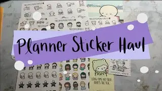 Last Year Sticker Haul || feat THECOFFEEMONSTERZCO and everyminuteastory