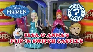 Flip 'N Switch Castles Elsa's & Anna's FROZEN ROYAL BALL Mystery Minis Play-Doh Dough MagiClip