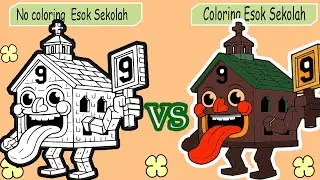 Coloring Esok Sekolah from Steal a Brainrot (Roblox) - Step by Step