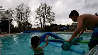 Making a boat out of Pool Noodles! SUPER HARD