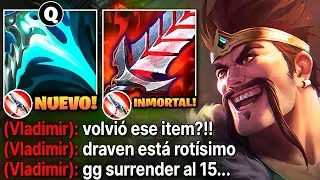 Draven pero cada Q quita el 90% de vida con esta build