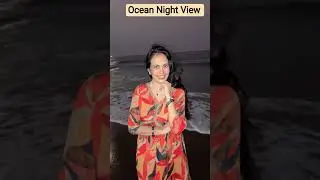 Night Waves Magic🌊✨ Moonlit Ocean Vibes #youtubeshorts #reels #travel #status #vlogger #videomaker