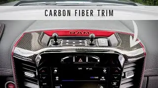 Carbon Fiber Dash and Vent Trim - Ram Rebel #ramrebel #ramtrucks