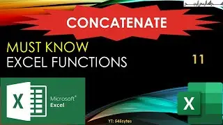 14) Excel - CONCAT CONCATENATE &  Functions
