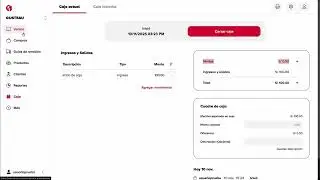 Open and close cash register