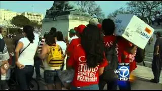 Immigration demonstrators in Virginia