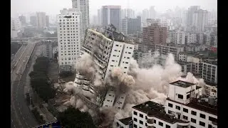 Extreme fastest Building demolation | Compilation | CONSTRUCTION DEMOLITION WITH IEXPLOSIVE | PART 2
