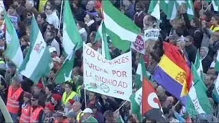 Trouble flares as Spain's 'dignity marches' bring thousands to Madrid