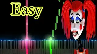 FNAF - TO BE BEAUTIFUL SONG LYRIC VIDEO - Dawko & DHeusta (Easy Piano Tutorial)