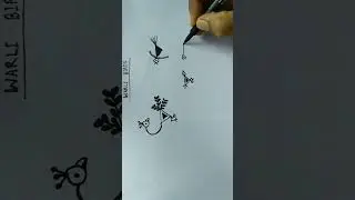 warli birds#warliart #warliartforbegginers #shortsviral #ytshortsindia