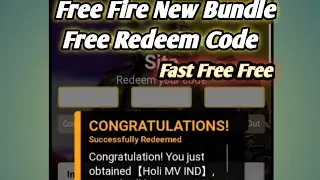 Free fire new doll bundle 🔥live redeem code give 💥💥