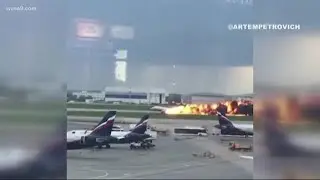Plane catches fire in Moscow killing at least 41 people