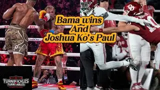 Bama continues in the CFP and Jake Paul takes an L!