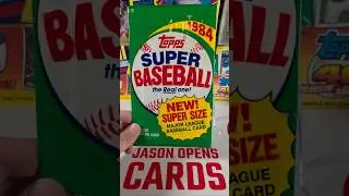 🔥1984 Topps SUPER Baseball Pack Opening  #baseballcards #packopening