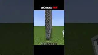 Secret Glass Hack in Minecraft!? 😱 #minecrafthacks