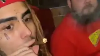 Lil pump smoking 🚬 on restaurant 🔥🔥🔥