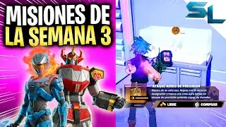 Como COMPLETAR TODAS las MISIONES DE LA SEMANA 3 en FORTNITE Temporada 4 Capitulo 6 Shock Explosivo