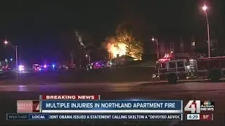 Large fire at apartment complex in Kansas City