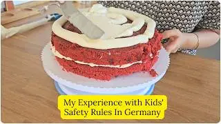 Routine Vlog | Red Velvet Cake | Kids' Rights and Safety | Germany