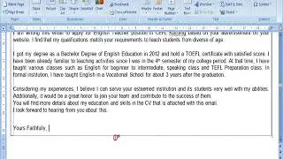 Materi Bahasa Inggris Kelas XII SMK Application Letter - Example: Part 3