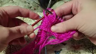 Special stitches for the Revolving Capelet pattern