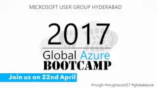 Hyderabad Global Azure Bootcamp 2017