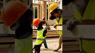 Paw-sitive Vibes Only: Sid the Dog's Construction Adventure!#shorts #dog #cat