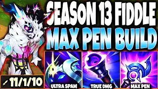 My OP FIDDLESTICKS Max Pen Season 13 Top Build 🔥 LoL Star Nemesis Fiddle Preseason 2023 Gameplay