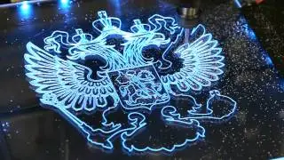 PurelogicRND  Гравировка по оргстеклу на PLRA4 станки чпу, шаговые двигатели, швп, Leadshine