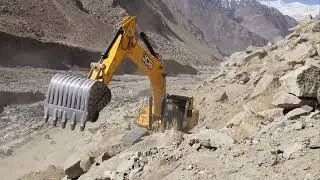 Formation Road Cutting With Brand New JCB machine on fire In India 