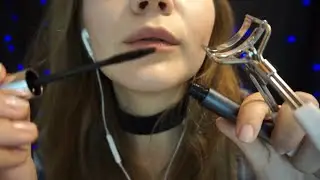 ASMR | Doing Your Lashes | Close Up | Binaural | RP