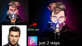 how to make scout vector logo on picsart || how to make logo in picsart | Pubg vector logo