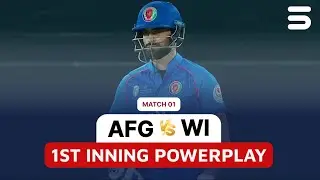 1st Innings Powerplay | Afghanistan vs West Indies | 1st T20I MATCH | 3213