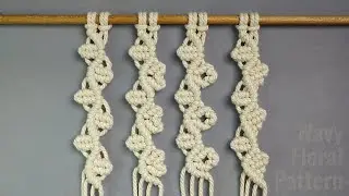 4 Macrame Pattern Ideas | Wavy Floral Pattern | Macrame Tutorial