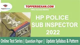 HP POLICE SUB INSPECTOR Syllabus | Hp Police SI Online Test Series 2022 | HP Police MCQ | Books