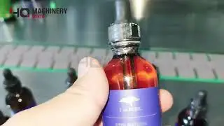 Essential oils bottle feeding labeling shrink band applicator and accumulation table|YQ vial sleever