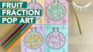 Math + POP ART: Simplifying Fraction Worksheet Instructions