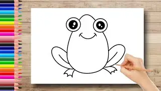 Frog Drawing Easy