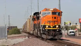 Trains in Glendale, AZ 01/22/26 Feat. BNSF 1460 SD60M on point of MPHXPHX & BNSF 2813 & 1621 on 106!