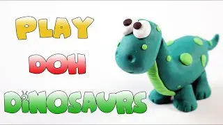 Learn How to Make Play Doh Dinosaur for Kids + More Clay Videos