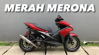 REPAINT BODY WARNA RED CANDY - Project Aerox Ep. 1