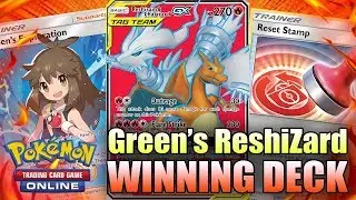 1ST PLACE SPE DECK - GREEN'S RESHIZARD WITH 4 RESET STAMPS!! (Pokemon TCG)