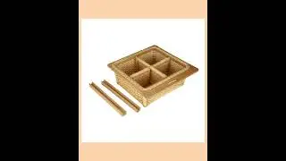 AKWAY Wicker Basket With Double Partition For Modular Kitchen (Size: 22.5 W x 20 L x 8 H Inches I...