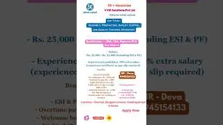 Job Fair l Job Vacancy l Fresher Job l Multi Location l #jobs #automobile #banagalore #kerala #TN