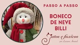 Live com o passo a passo do Boneco de Neve Billi