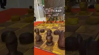 A giant chess game played on a large board ! #amazing #cambodia #enjoylife #chess #chessgame #large
