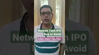 #NetWeb Technologies #IPO Good or Bad? क्या नेटवेब आईपीओ अच्छा है? Review #shorts
