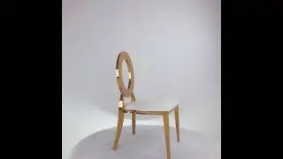 Luxury wedding banquet stainless steel chair